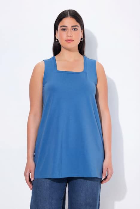 Top long Classic à décolleté carré, sans manches