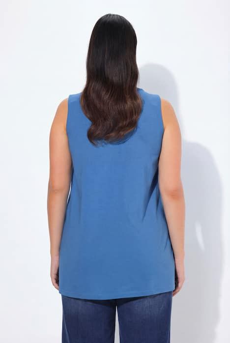 Top long Classic à décolleté carré, sans manches