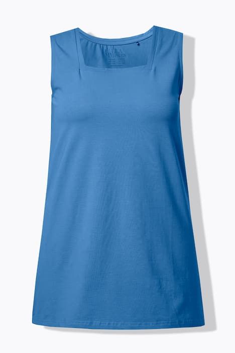 Top long Classic à décolleté carré, sans manches