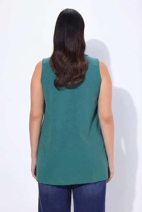 Top long Classic à décolleté carré, sans manches