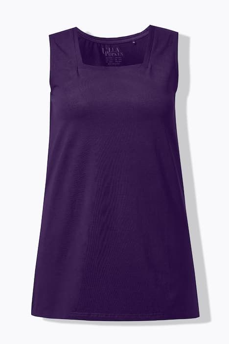 Top long Classic à décolleté carré, sans manches