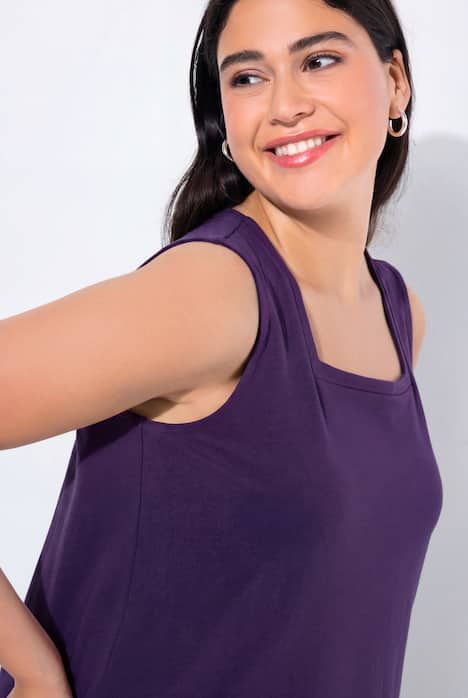 Top long Classic à décolleté carré, sans manches