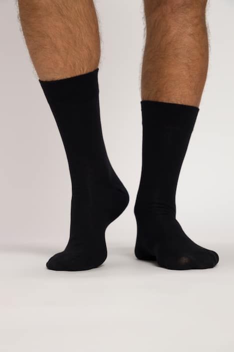 Lot de 2 paires de chaussettes, bord-côte confortable