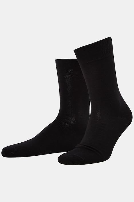 Lot de 2 paires de chaussettes, bord-côte confortable