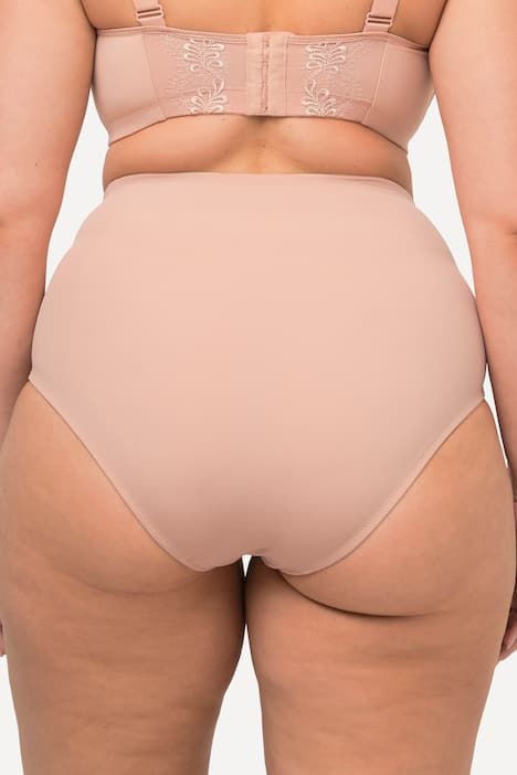 Culotte gainante à taille haute, dentelle sur les côtés
