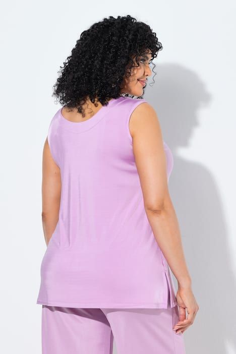 Haut réversible en tissu fluide