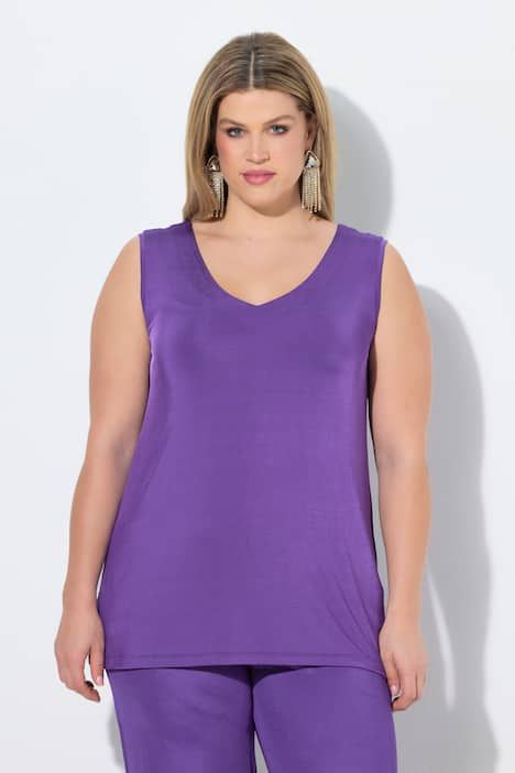 Haut réversible en tissu fluide