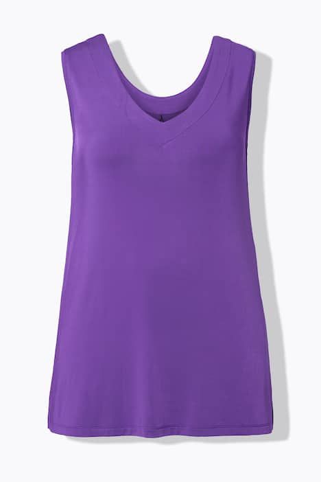 Haut réversible en tissu fluide