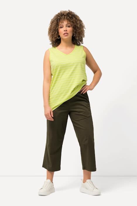 Pantalon 7/8 Ruby avec genoux préformés, jambes droites et taille élastique