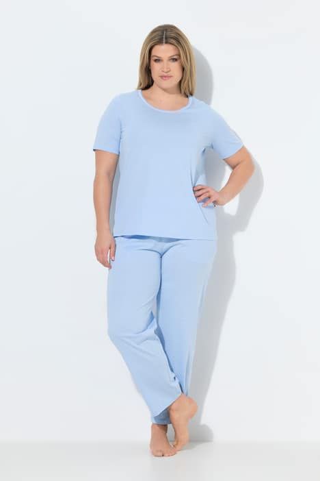 Pyjama deux pièces, pantalons à pois & T-shirt manches courtes