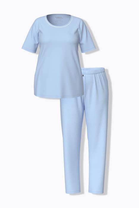 Pyjama deux pièces, pantalons à pois & T-shirt manches courtes