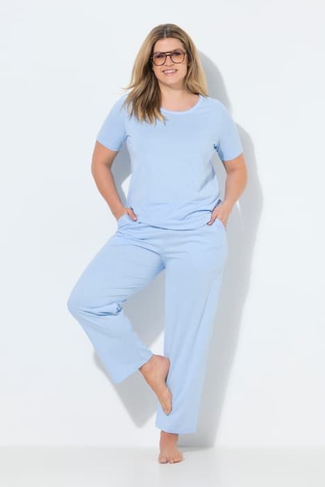 Pyjama deux pièces, pantalons à pois & T-shirt manches courtes