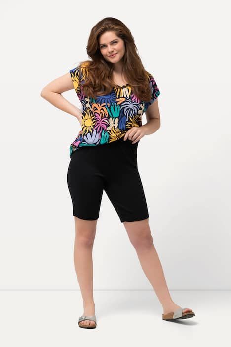 Cycliste élastique à jambe étroite, en coton bio