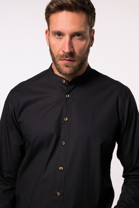 Chemise traditionnelle JP 1880, manches longues et col droit, coupe Modern Fit - jusqu'au 8&nbsp;XL