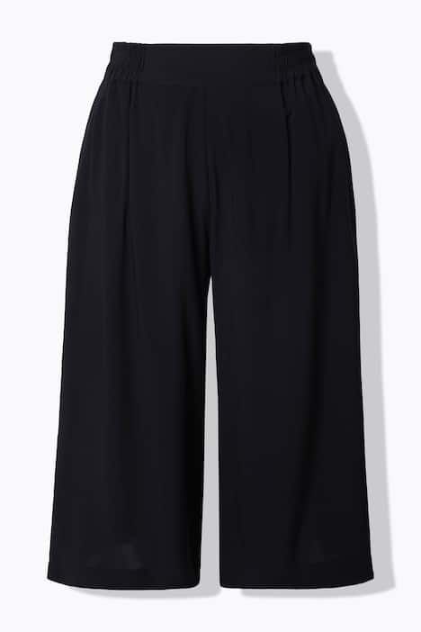 Jupe-culotte taille haute, coupe Wide Legs très large