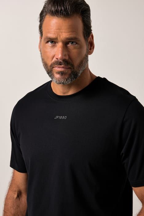 T-shirt JP 1880 à manches courtes, col rond et logo en relief - jusqu'au 8 XL