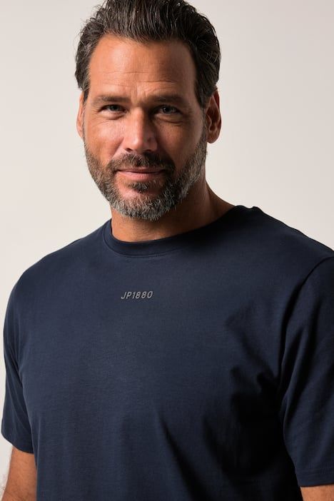 T-shirt JP 1880 à manches courtes, col rond et logo en relief - jusqu'au 8 XL