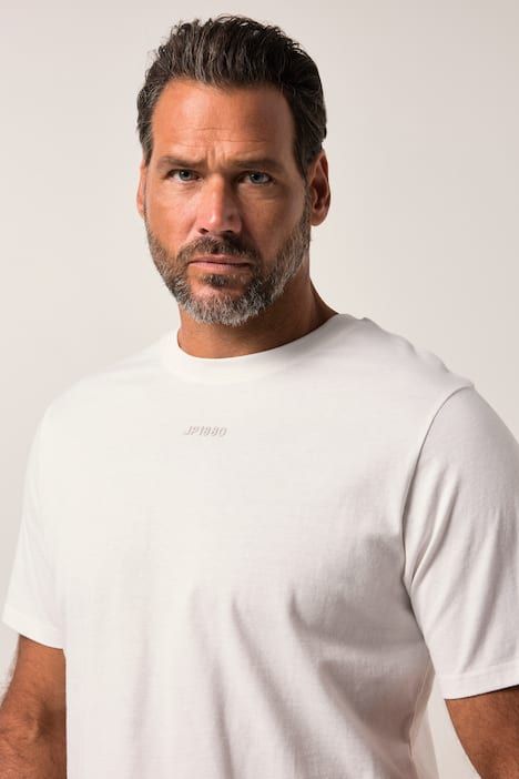 T-shirt JP 1880 à manches courtes, col rond et logo en relief - jusqu'au 8 XL