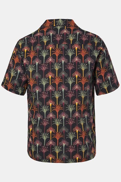 Chemise JP 1880 imprimé floral, coupe Cuba-Fit, manches courtes et col cubain - jusqu'au 8 XL