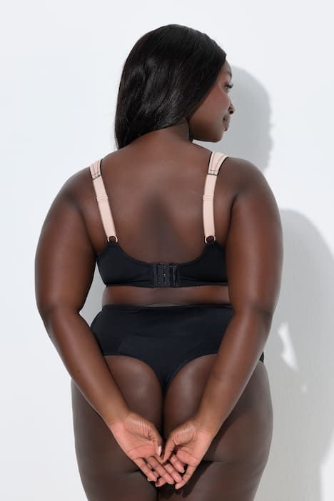 Soutien-gorge à armatures et bonnets souples, tulle et broderies - bonnet B-F