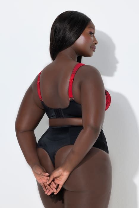 Soutien-gorge à armatures et bonnets souples, tulle et broderies - bonnet B-F