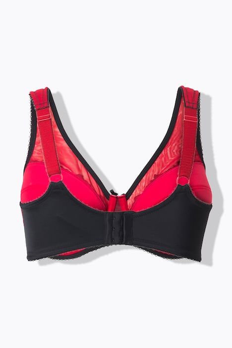 Soutien-gorge à armatures et bonnets souples, tulle et broderies - bonnet B-F