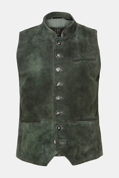 Gilet en cuir suédé de chevreau JP1880, inspiré du costume traditionnel bavarois - jusqu'au 74