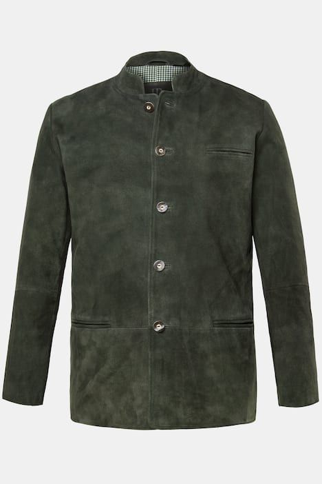 Veste en cuir suédé de chevreau JP1880, inspiré du costume traditionnel bavarois - jusqu'au 74