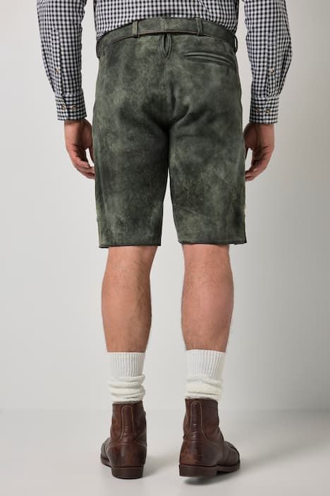 Bermuda en cuir suédé de chevreau JP1880, inspiré du costume traditionnel bavarois - jusqu'au 74