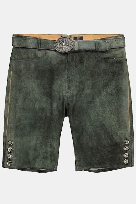 Bermuda en cuir suédé de chevreau JP1880, inspiré du costume traditionnel bavarois - jusqu'au 74