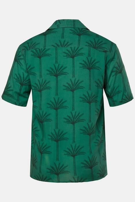 Chemise JP1880 dans un imprimé all-over, manches courtes et col cubain, coupe Cuba-Fit « flottante » - jusqu'au 8 XL