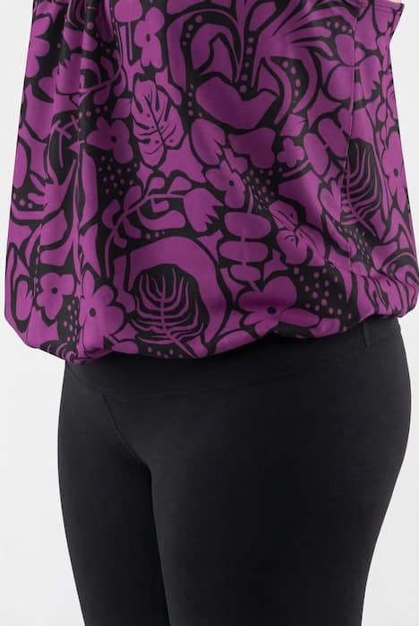 Tankini avec short, motif à fleurs, bonnets souples et bretelles ajustables