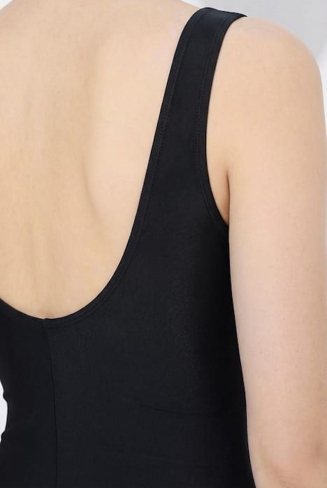 Maillot de bain effet cache-cœur, bonnets souples et nœud fantaisie