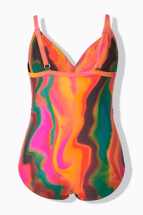 Maillot de bain sans bonnets souples, armatures et bretelles réglables, matière recyclée