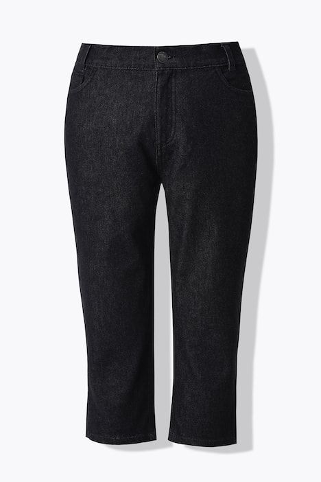 Corsaire en jean Sarah, denim extensible et jambe étroite