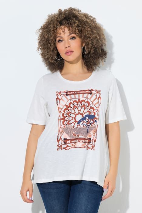 T-shirt motif imprimé, coupe Classic Fit, décolleté rond et manches courtes