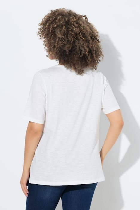 T-shirt motif imprimé, coupe Classic Fit, décolleté rond et manches courtes