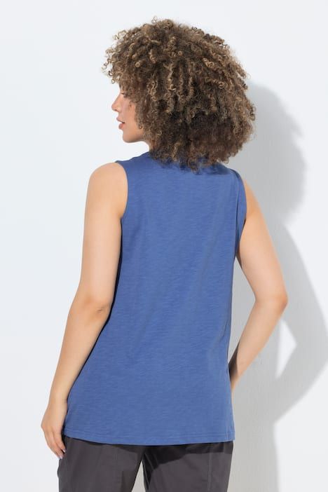 Débardeur coupe évasée, motif EXPLORE, décolleté rond