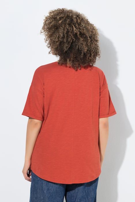 T-shirt oversize, motif zèbre, décolleté rond et manches courtes