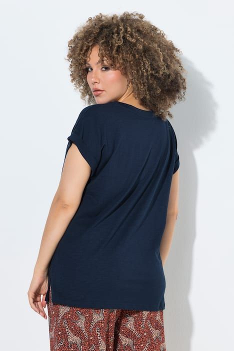 T-shirt oversize, motif savane, décolleté rond et manches courtes