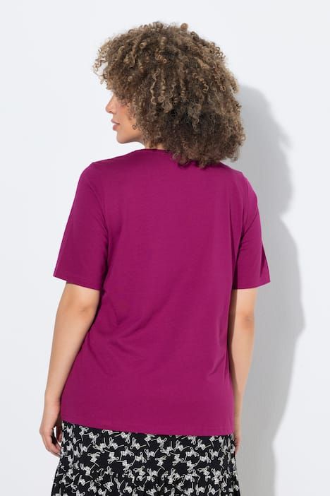 T-shirt motif imprimé, coupe Classic Fit, décolleté rond et manches courtes