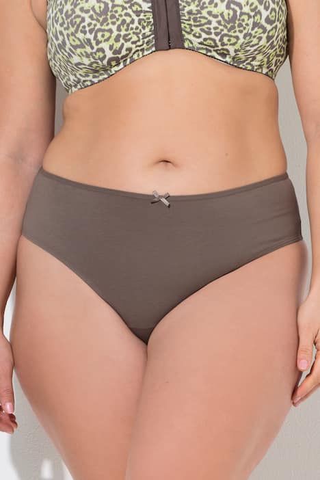 Lot de 3 strings, motif léopard / tons bleus