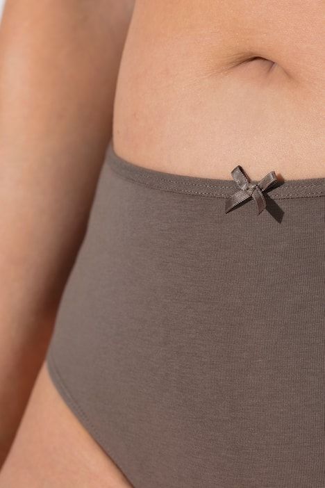 Lot de 3 strings, motif léopard / tons bleus