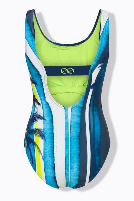 Maillot de bain KYST, col rond, bande de maintien au dos, label OEKO-TEX