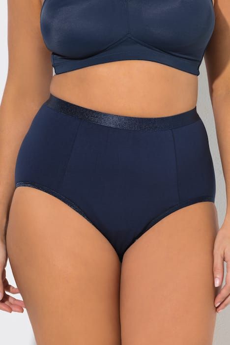 Lot de 2&nbsp;culottes maxi sculptantes, en coton bio