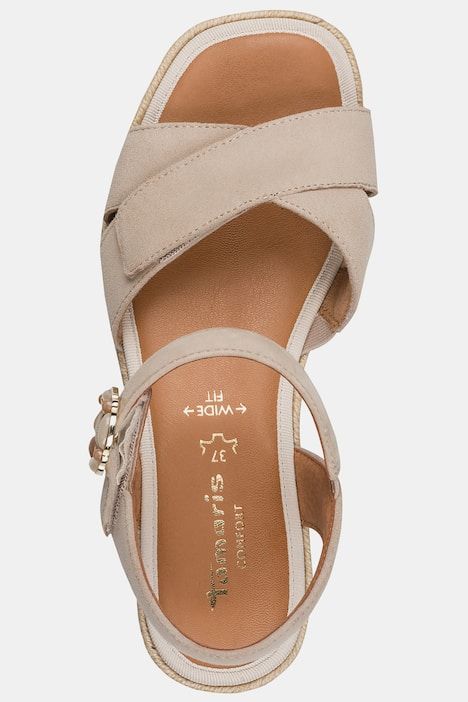 Sandales en cuir, Tamaris Comfort - largeur Wide Fit