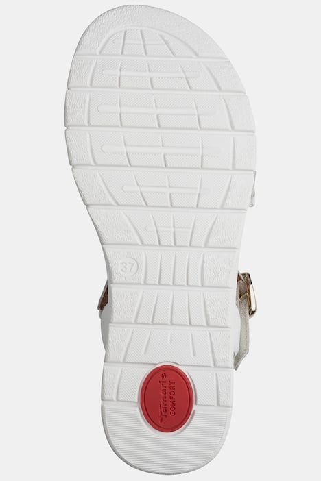 Sandalettes en cuir Tamaris Comfort, semelle intérieure en cuir - largeur Wide Fit