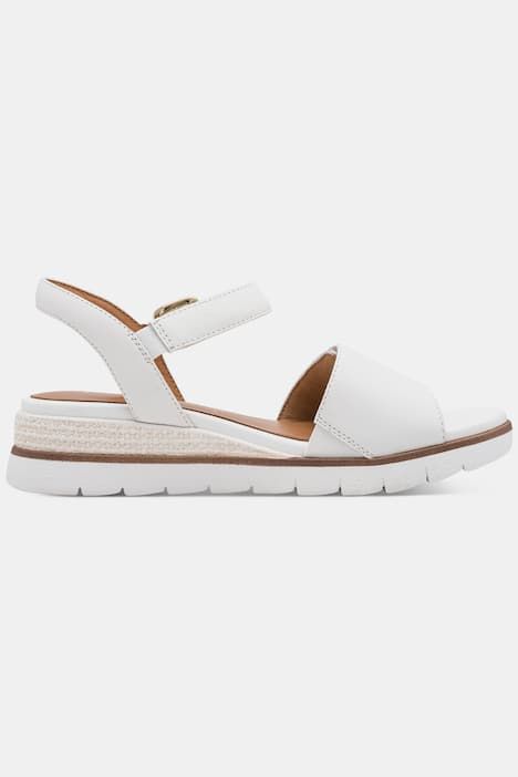 Sandalettes en cuir Tamaris Comfort, semelle intérieure en cuir - largeur Wide Fit