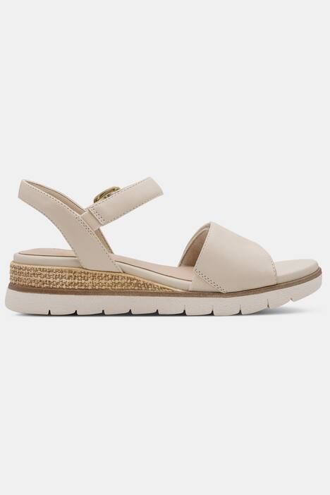 Sandalettes en cuir Tamaris Comfort, semelle intérieure en cuir - largeur Wide Fit