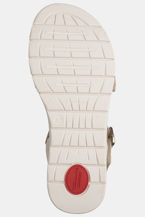 Sandalettes en cuir Tamaris Comfort, semelle intérieure en cuir - largeur Wide Fit